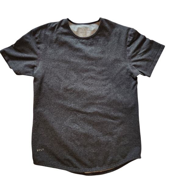 BYLT Drop Cloth Lux Short Sleeve T-shirt Gray size Large - Picture 6 of 9